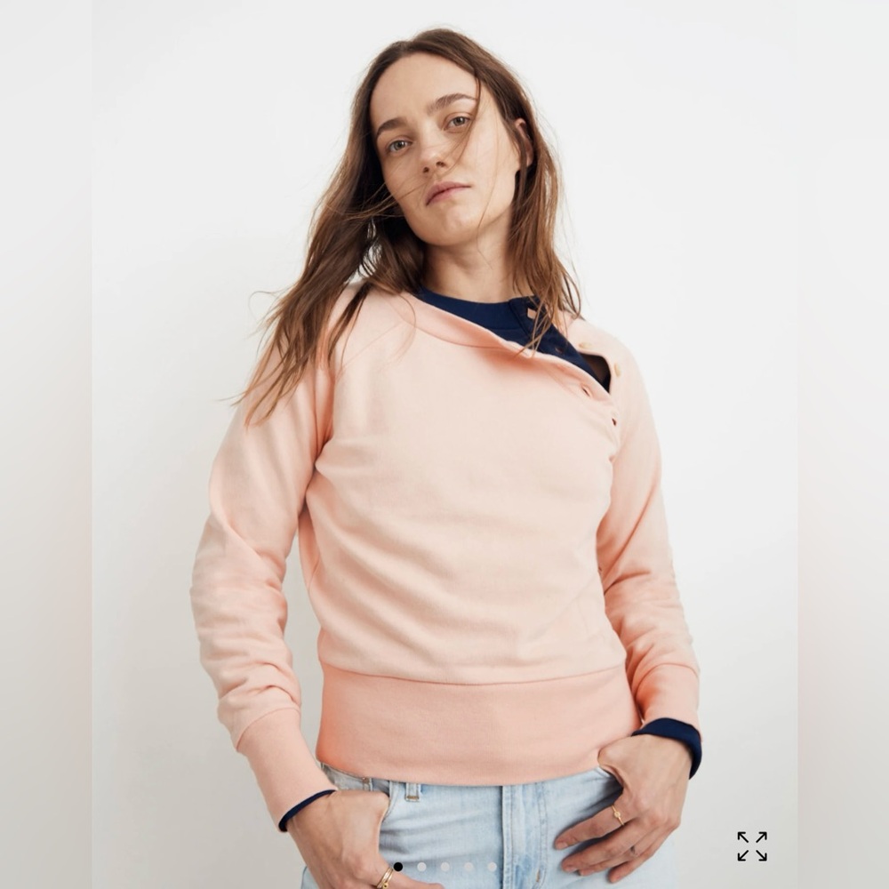 Madewell pink sweatshirt size S